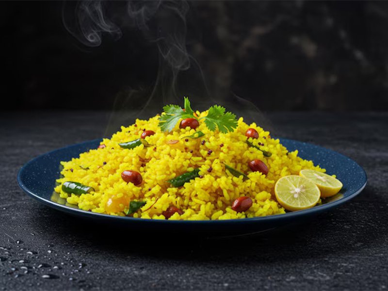 hot-yellow-poha-garnished-with-peanuts-green-chili-lemon-coriander-dark-plate_1012570-789